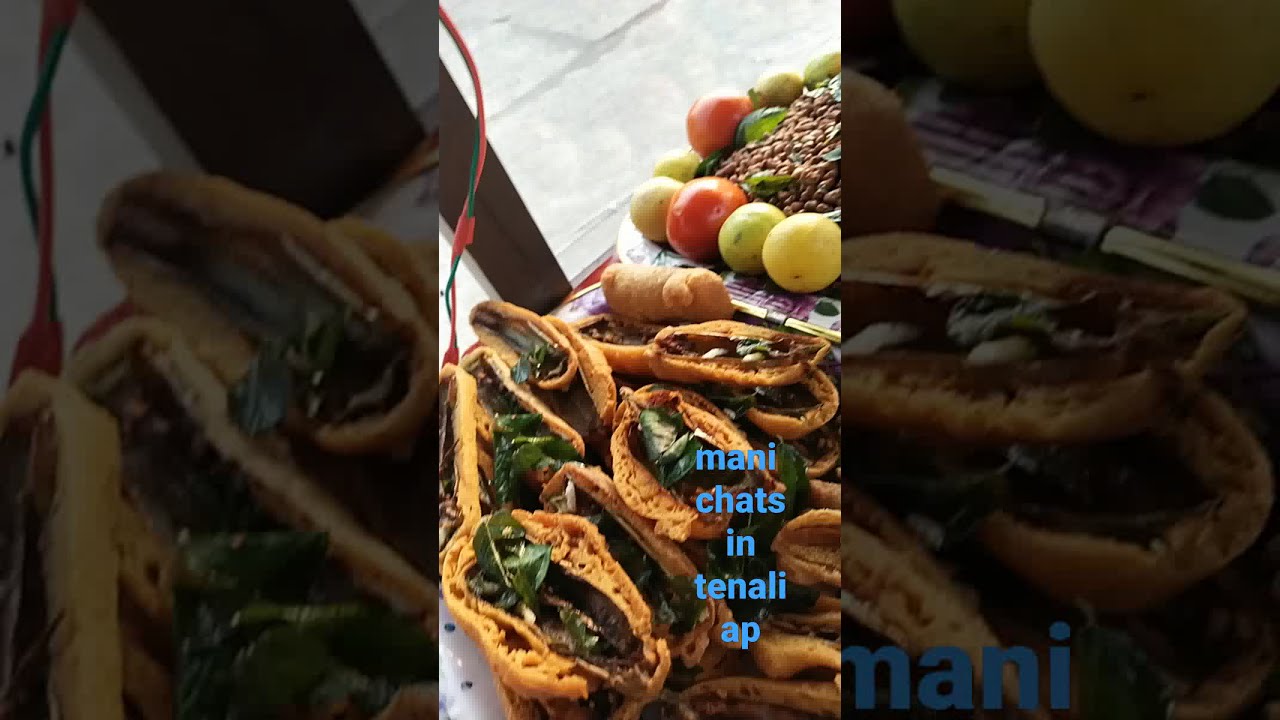 tasty food in mani chats in Tenali burepalam road Murali statue side