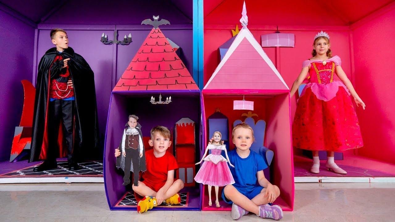 Prinzessinnenhaus VS Vampirhaus 🧛 | Sammlung von Videos f&uuml;r Kinder | Vania Mania DE