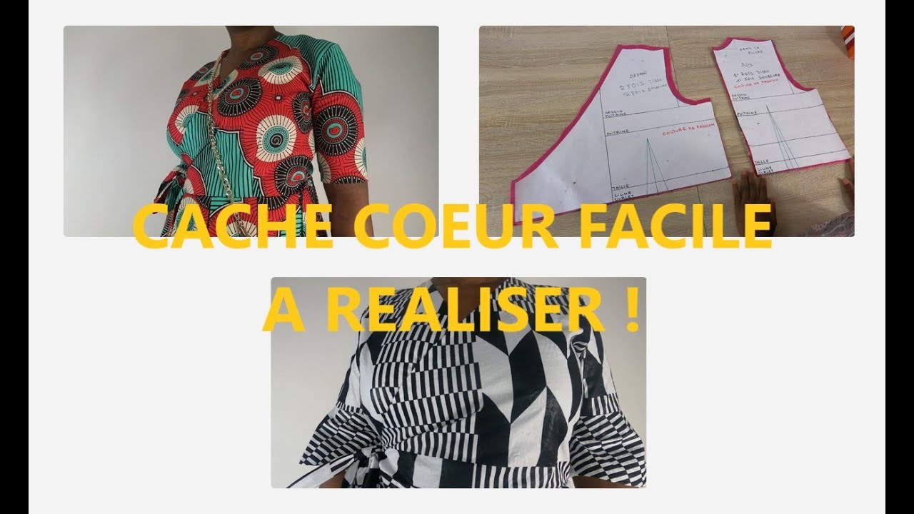 Couture ma passion Top et Robe cache cœur facile à coudre avec COUTURE MA PASSION #shorts