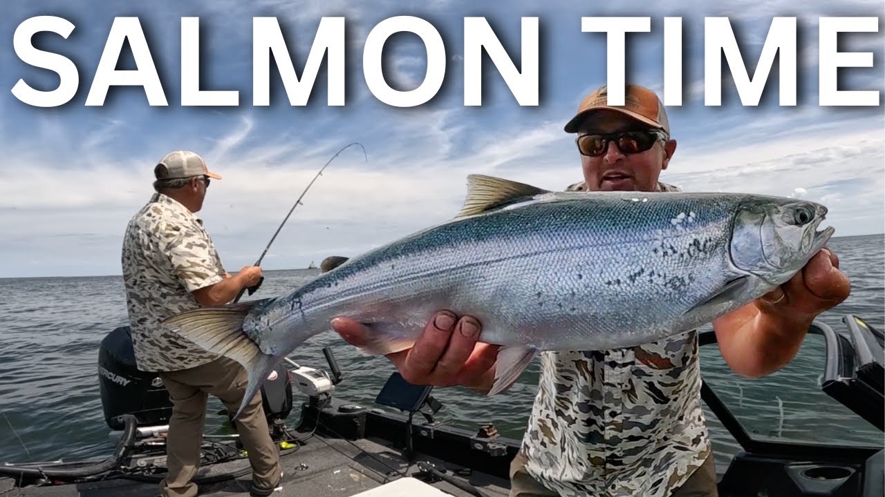 Jigging for Salmon in Lake Michigan Harbor (Learn How)