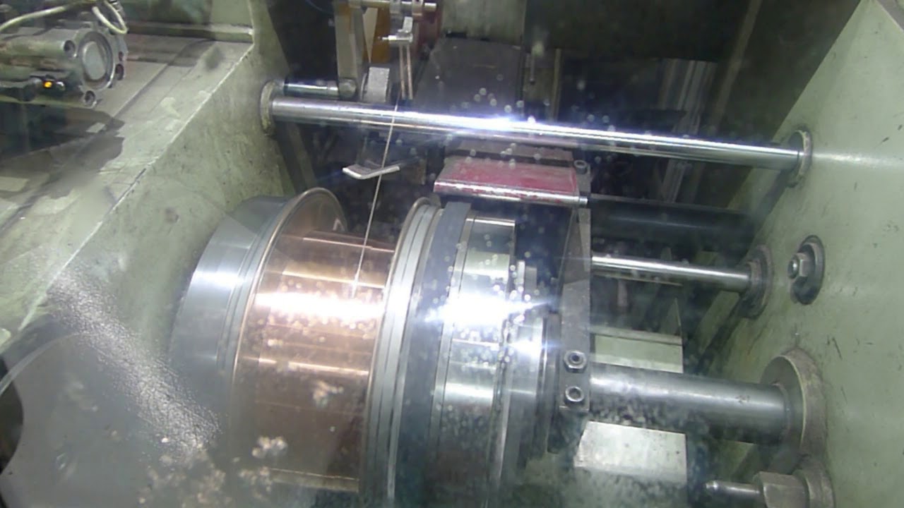 used Samp automatic welding wire spooling line