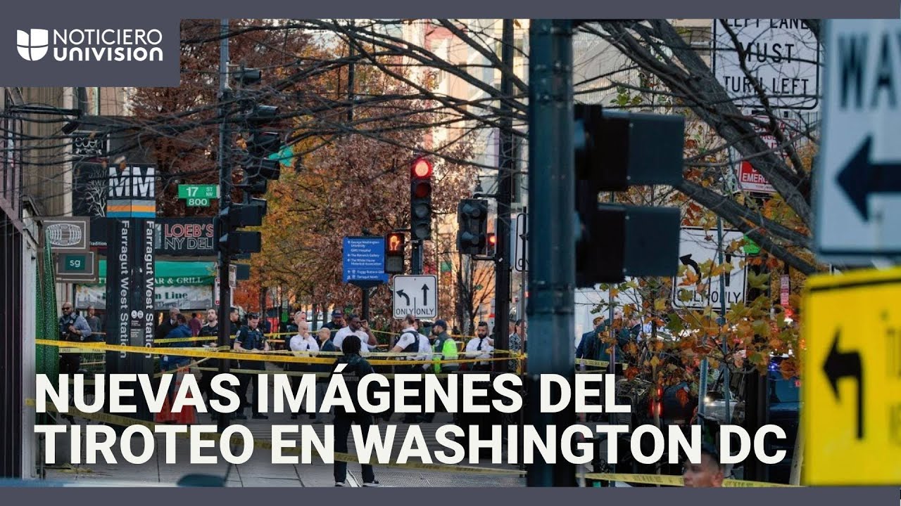 Revelan nuevo video del tiroteo contra dos miembros de la Guardia Nacional cerca de la Casa Blanca