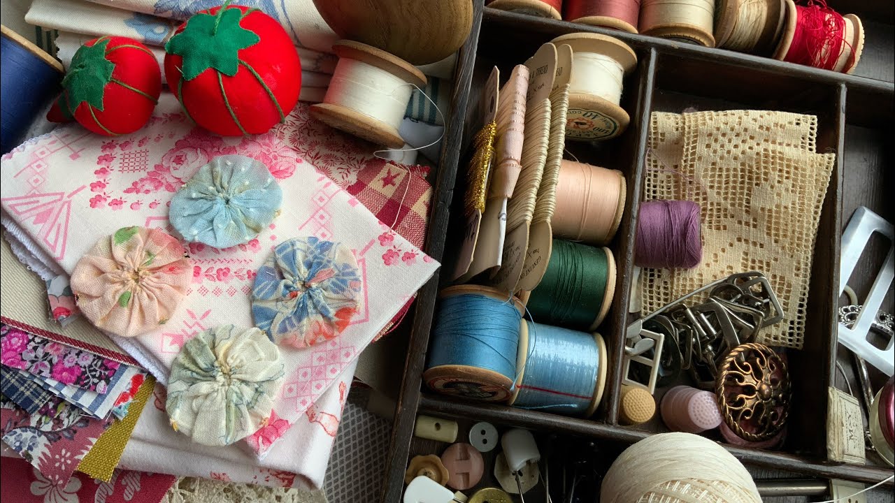 Vintage Slow Stitch Haul #slowstitch #slowstitching #handembroidery #embroidery #vintage