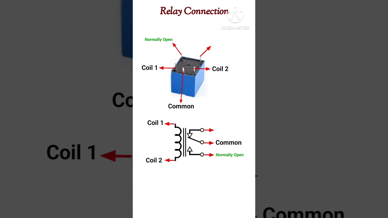 Relay connection | #shorts #relay #electroniccomponents #rahulkielectronic