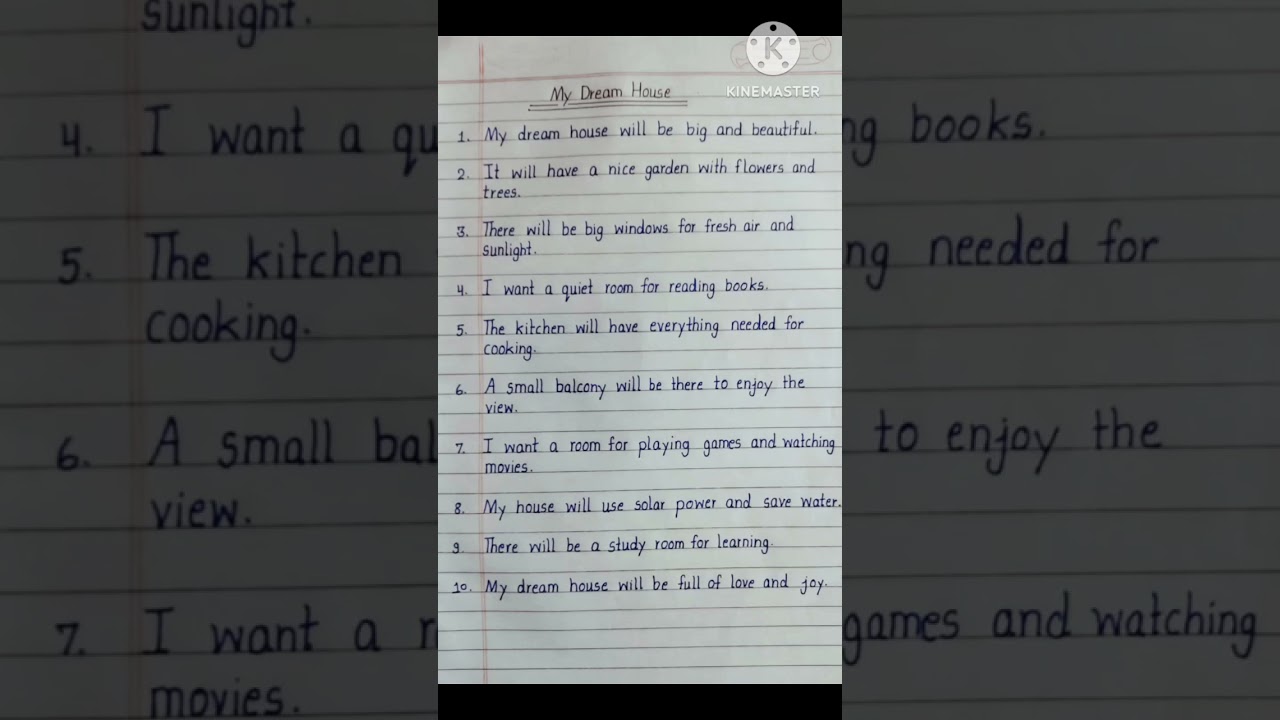 10 Line Essay On My Dream House I Essay On My House I #shorts #ytshorts #essay