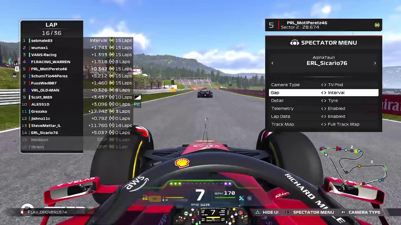 F1 Pro Racing League SE1 div2 Race1 Austria 🇦🇹 ⚠️🔴No Assists🔴⚠️  part1