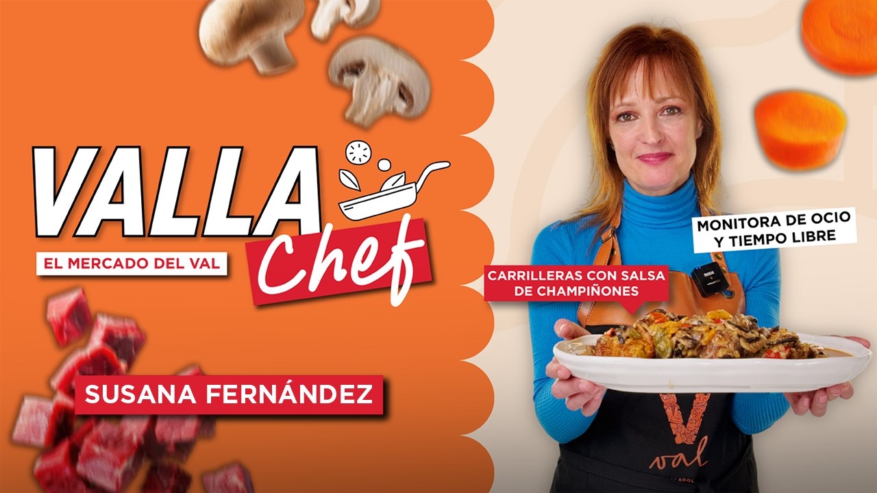 VallaChef! | #Receta CARRILLERAS CON SALSA DE CHAMPIÑONES, por Susana Fernández Llamera 🍄🥩
