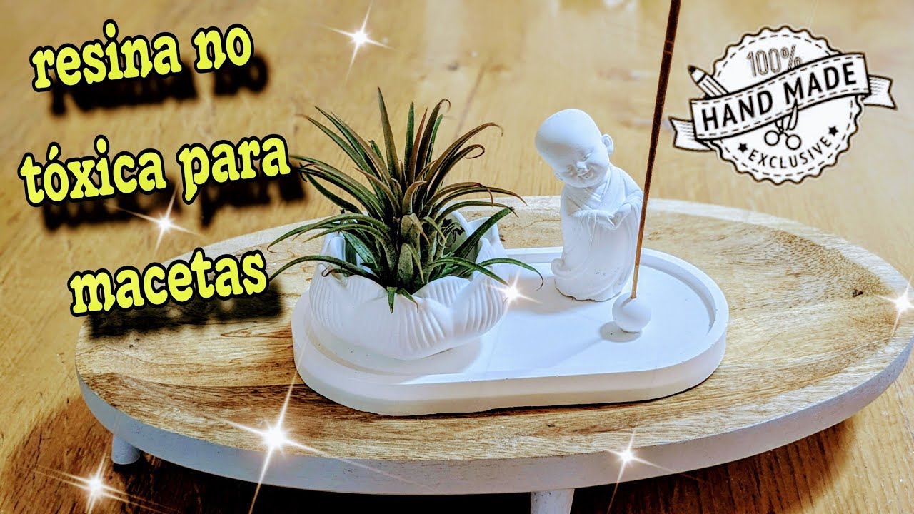 MACETAS Y PORTA TILLANDSIAS con resina no TÓXICA perfecta para humedad y SALUD