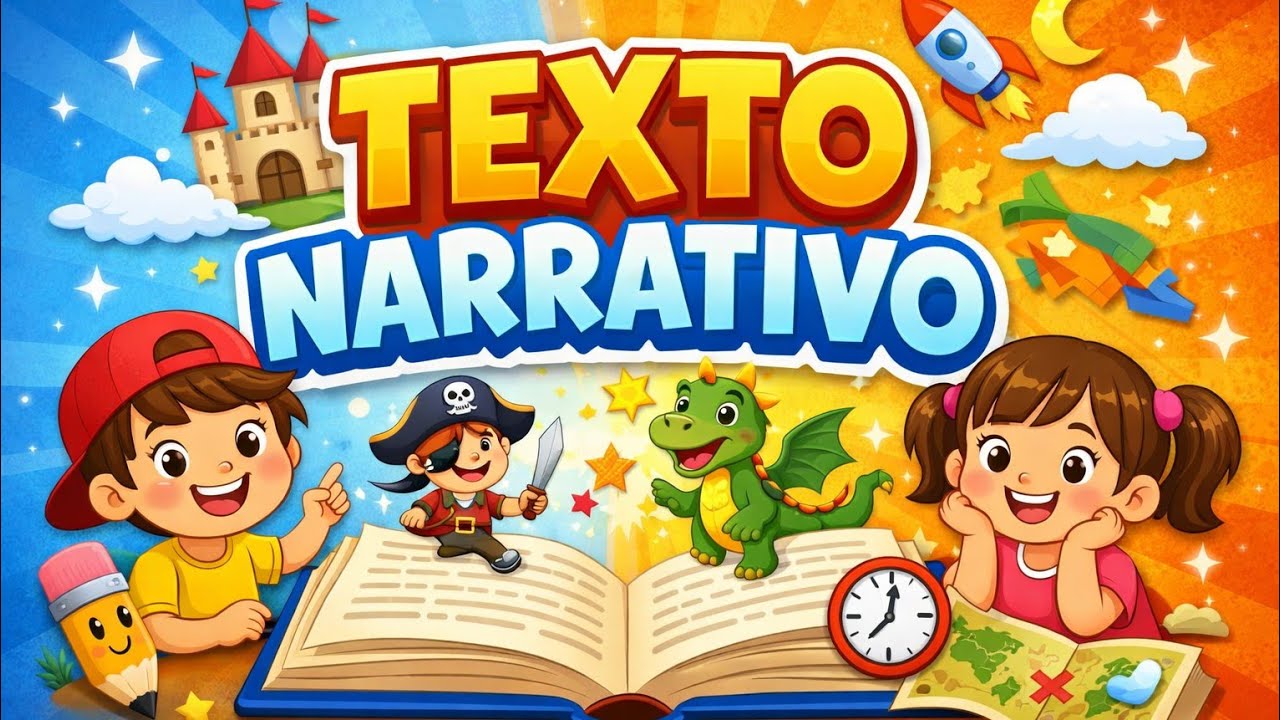 Texto Narrativo Explicado para Crianças | 1º ao 5º Ano #textonarrativo#gênerostextuais