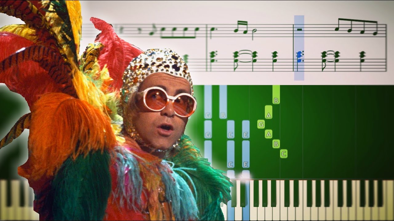 Elton John - Crocodile Rock - Piano Tutorial + SHEETS