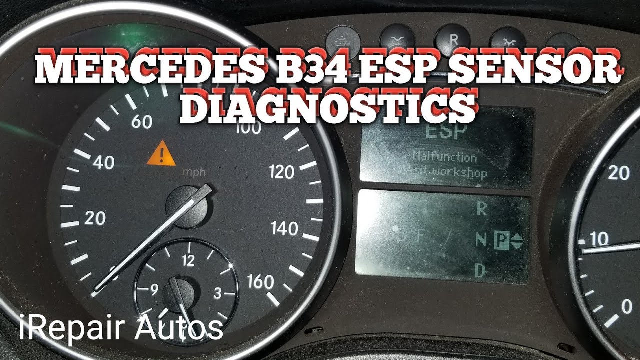 Диагностика и местоположение датчика давления тормозов ESP Mercedes B34 — Как это сделать