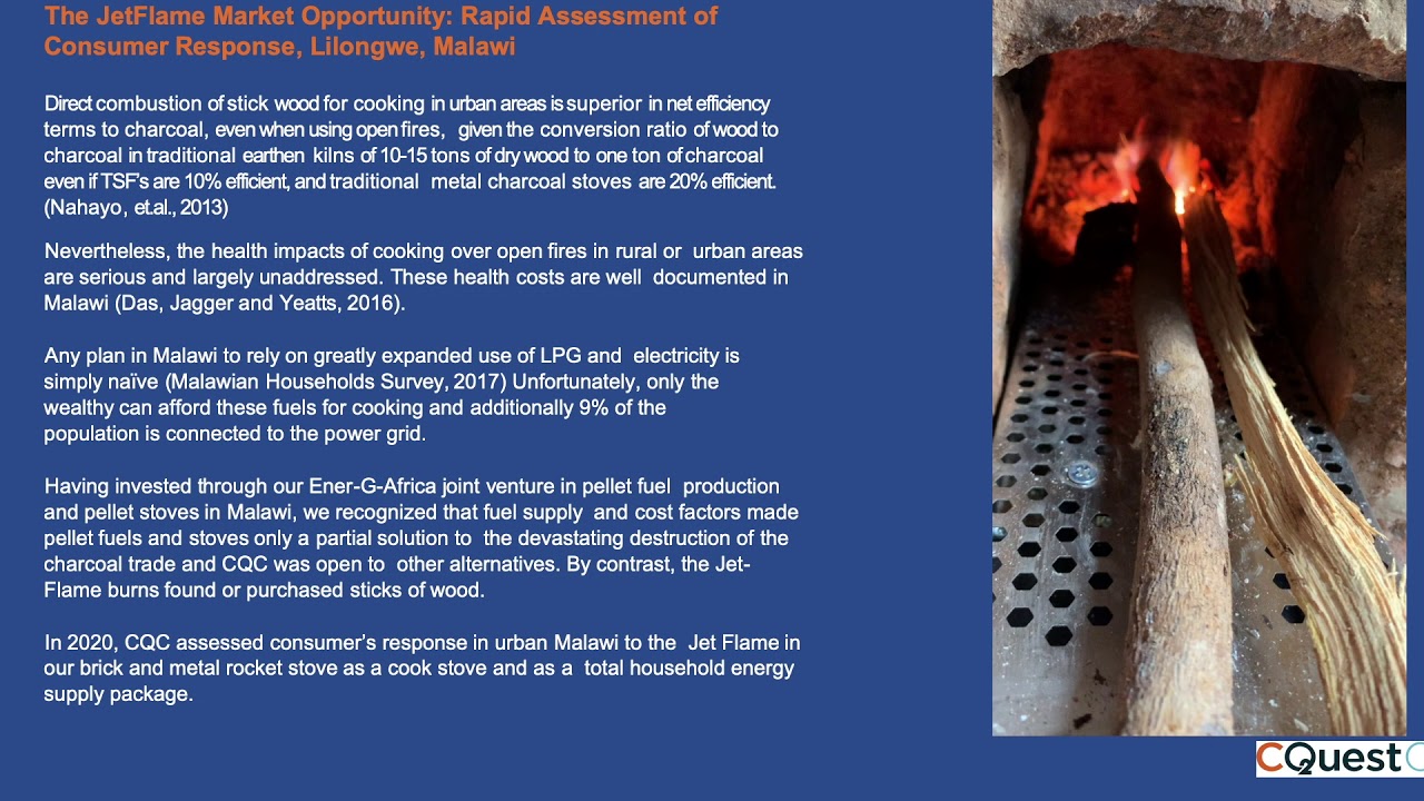 ETHOS Conference 2021 | Ken Newcomb | C-Quest Capital Projects: &ldquo;Stove in a Box&rdquo; & the SSM Jet-Flame