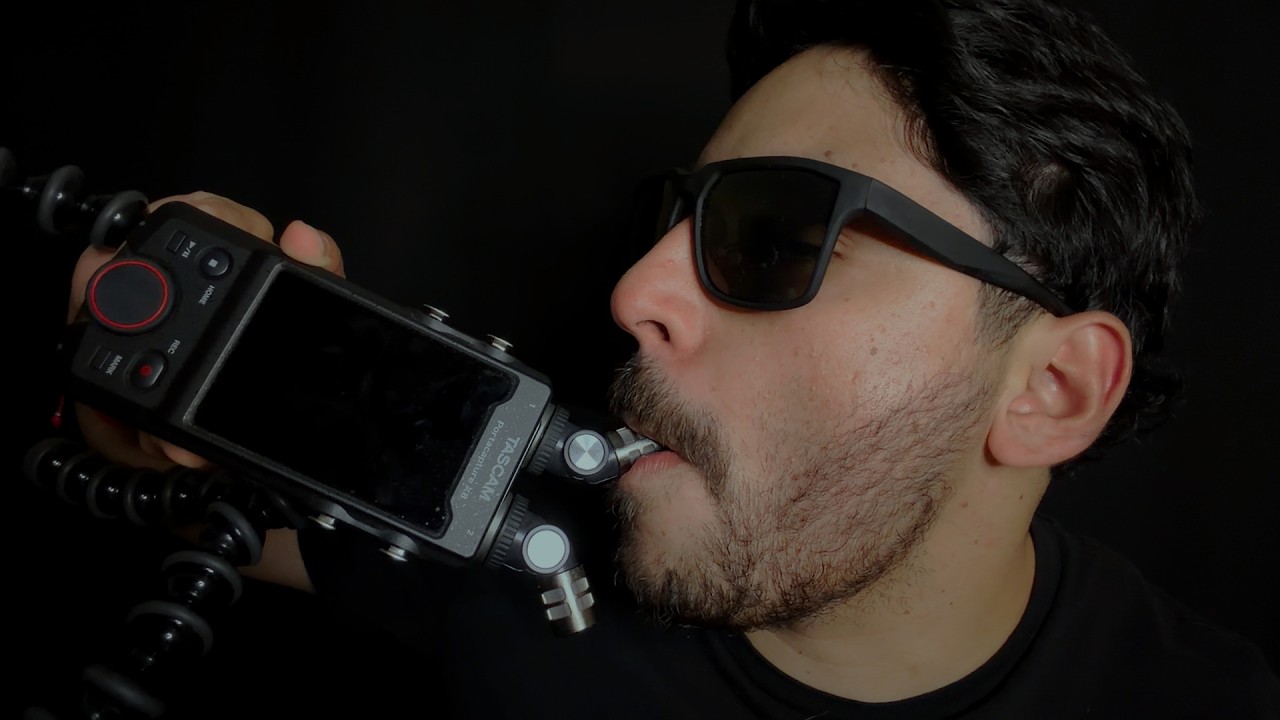 ASMR Extreme Tingles With The Tascam (Layered Mouth Sounds No Talking)