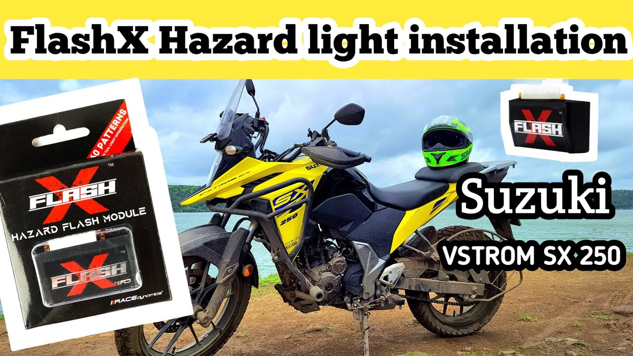 FlashX Hazard light installation | Suzuki Vstrom SX 250 || 