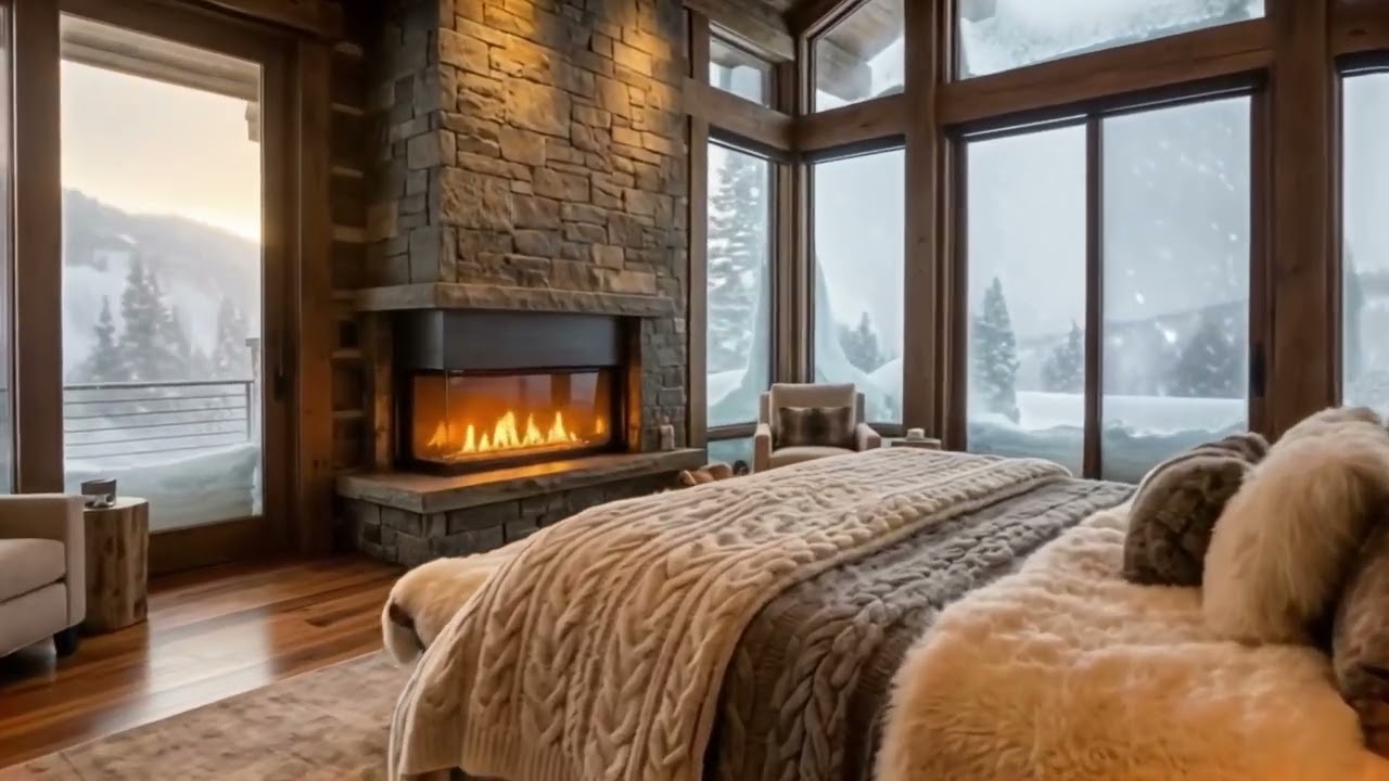 Inside a Luxury Mountain Mansion | Snowy Winter House Tour
