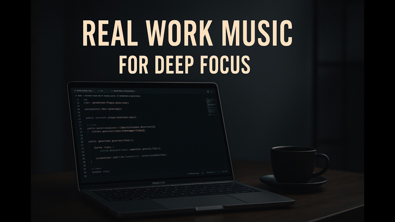 REAL WORK MUSIC &ndash; 1 Hour of Deep Focus for Developers & Creators