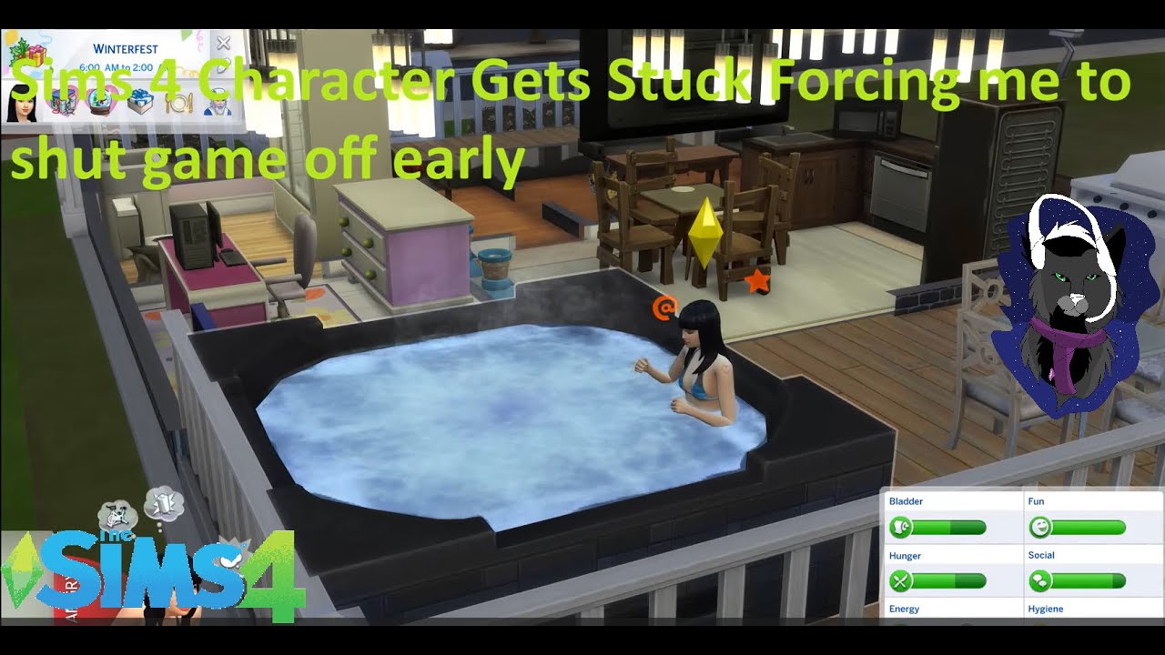 Sims 4 Surviving on Writing Episode 3 (No commentary)