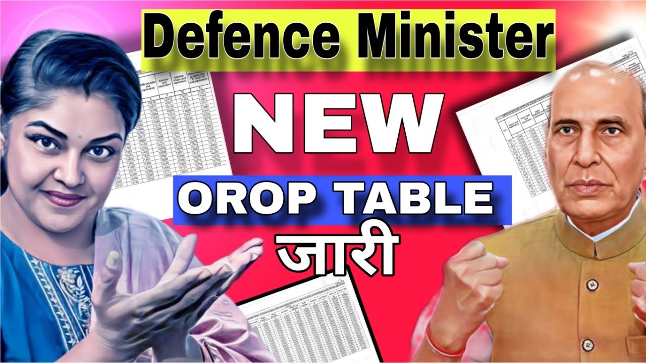 Breaking: OROP Revised New Tables 11, 26, 48, 59 & 94 Released &ndash; Big Arrears Coming!