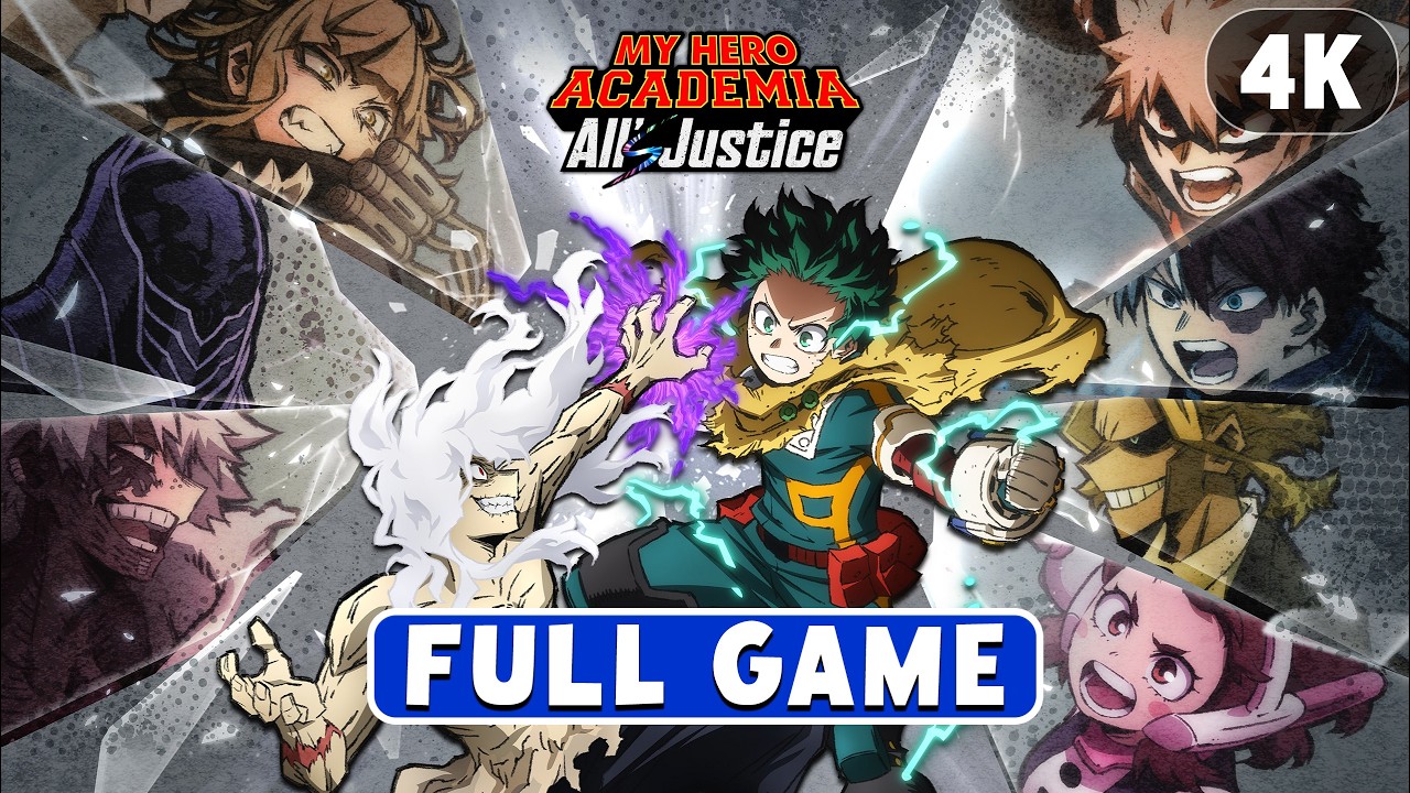 MY HERO ACADEMIA ALL'S JUSTICE Gameplay Walkthrough FULL GAME No Commentary (4K 60FPS) (Japan Dub)
