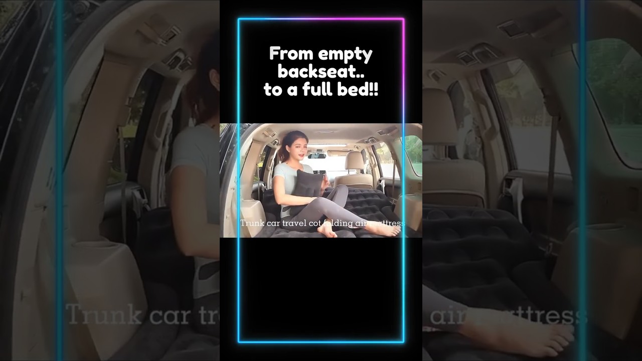 This Car Bed Turns Any Backseat Into a Mini Hotel !🚗🛏️