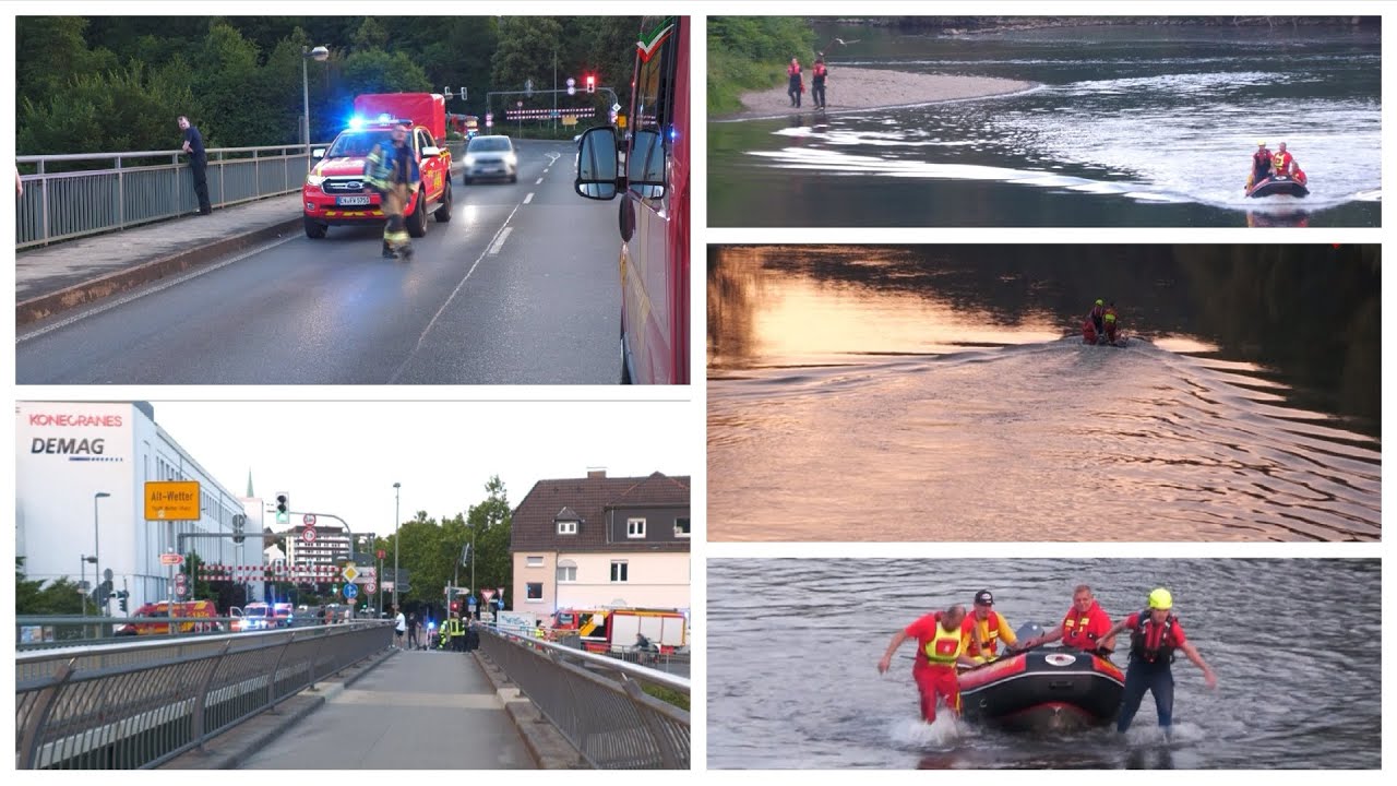 2025 06 17 - Großalarm an der Ruhr: Feuerwehr & DLRG im Einsatz – Jugendliche vermisst | RTH-Einsatz