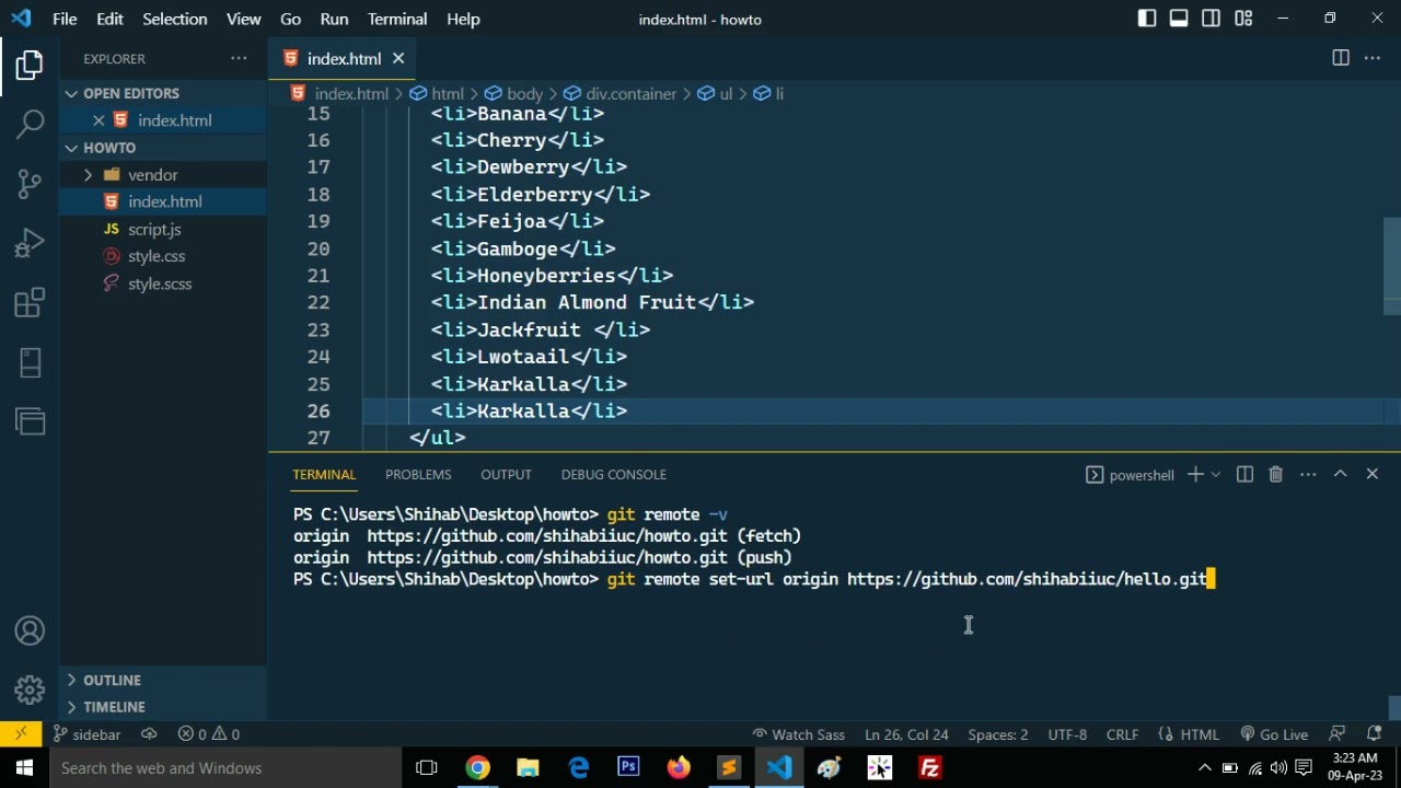 Change Git remote origin URL