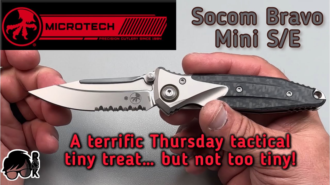 Review/impression of the Microtech Socom Bravo Mini S/E knife… a terrific tiny tactical treat