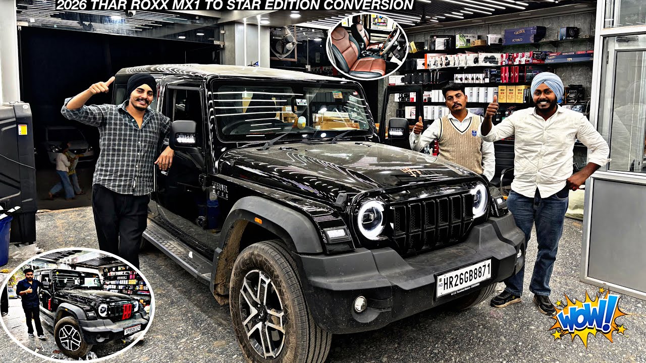 Modified Thar Roxx 2026🔥Thar Roxx Mx1 to Ax7L Thar Roxx modification with Price Thar Roxx Star New