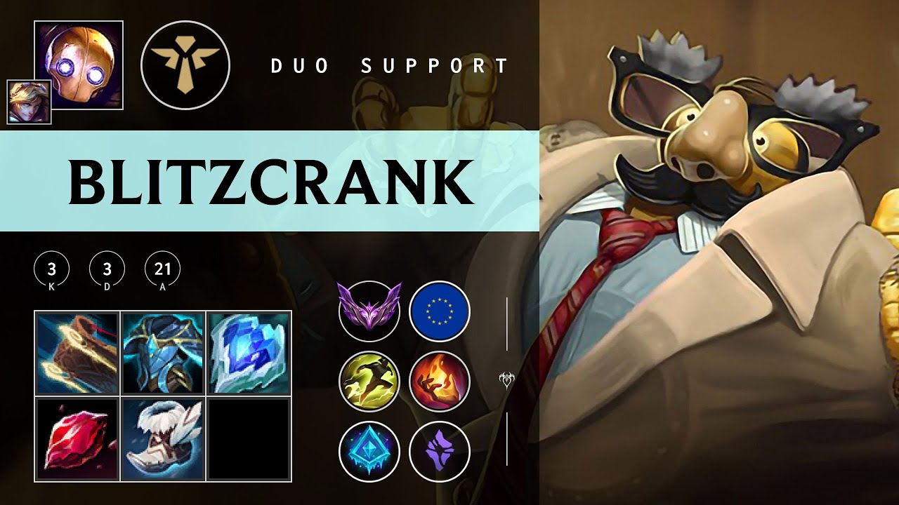 Blitzcrank Support vs Pyke - EUW Master Patch 25.24