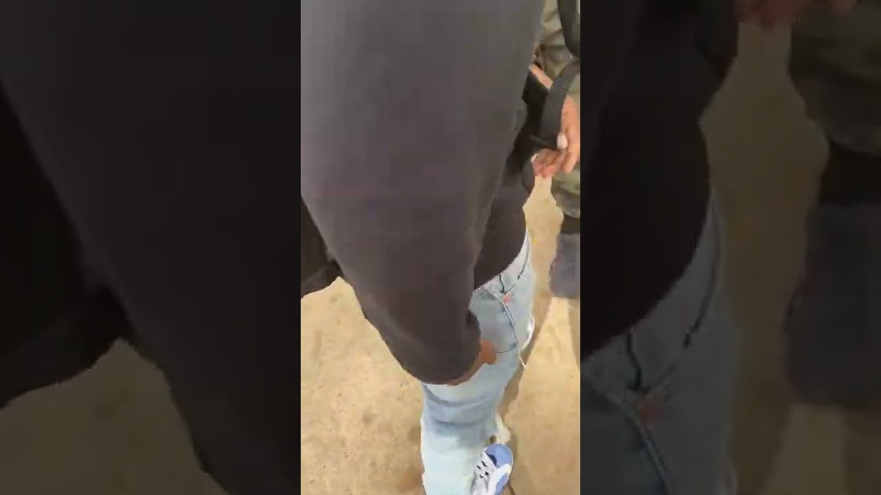Kid get purple jean tag ripped off😂