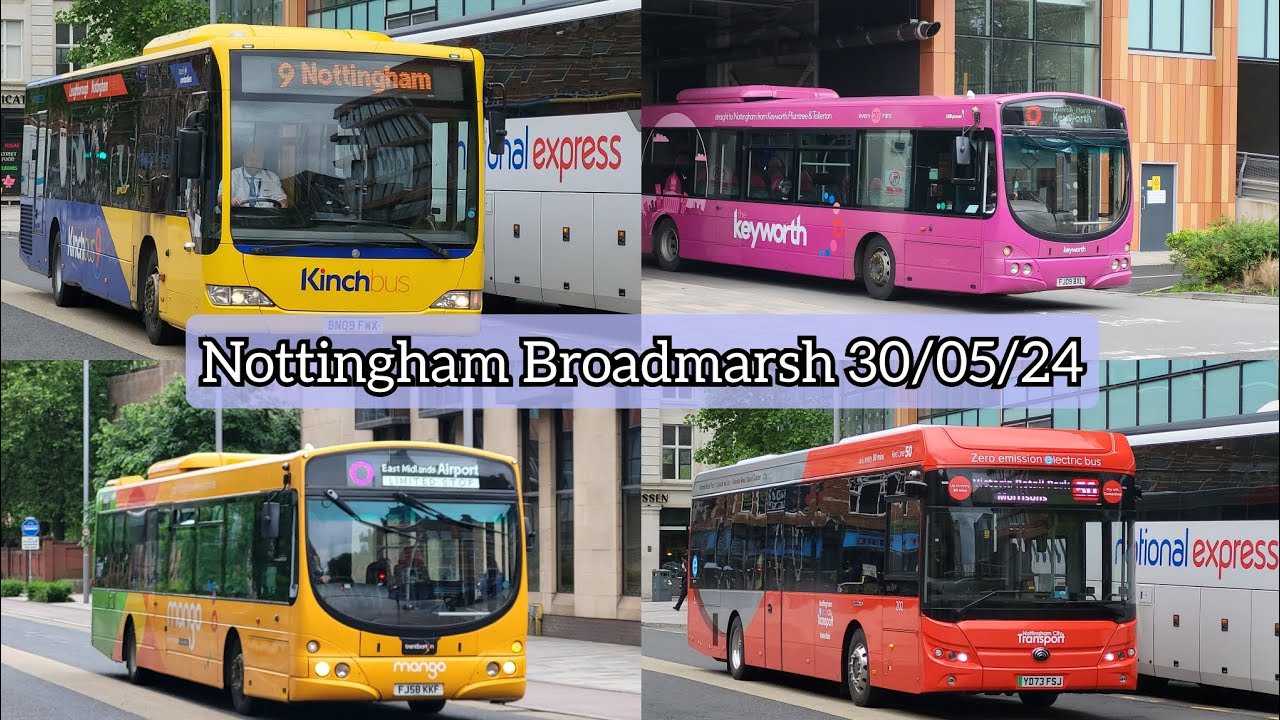 Buses at Nottingham Broadmarsh Bus Station | 30/05/24
