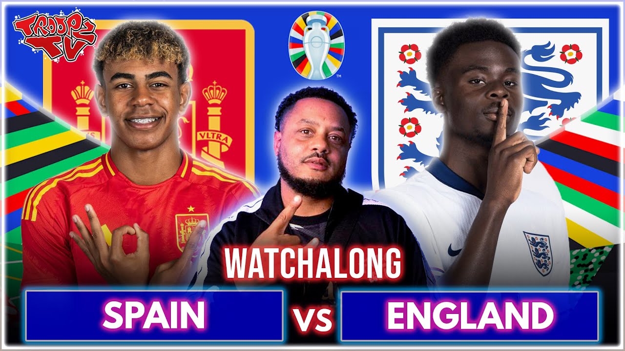 Spain 2-1 England | UEFA Euro 2024 Final | Watchalong W/Troopz