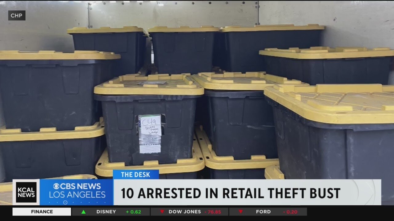 California Highway Patrol retrieves over $200,000 in stolen goods during retail theft bust