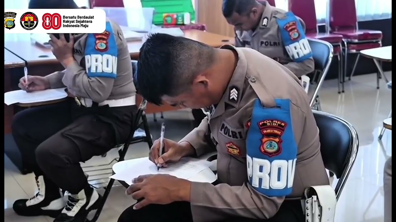 Pastikan Senpi Dinas di Tangan yang Tepat, Polres Sigi Adakan Psikotes dan Ujian Menembak