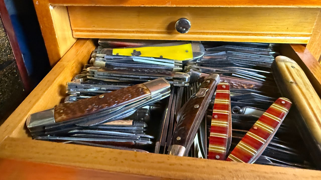 Trying to organize and weed out the knives make room for more treasures learning as I go