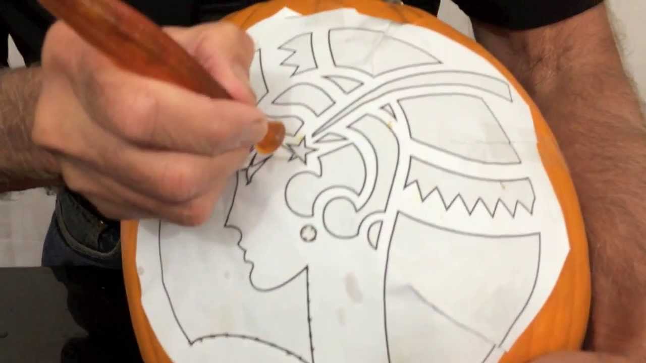 Transferring Your Pattern to Your Pumpkin