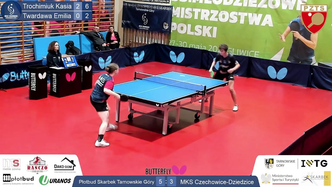 1 Liga Kobiet:  Płotbud Skarbek Tarnowskie Góry  -  MKS Czechowice-Dziedzice  (stół 1)