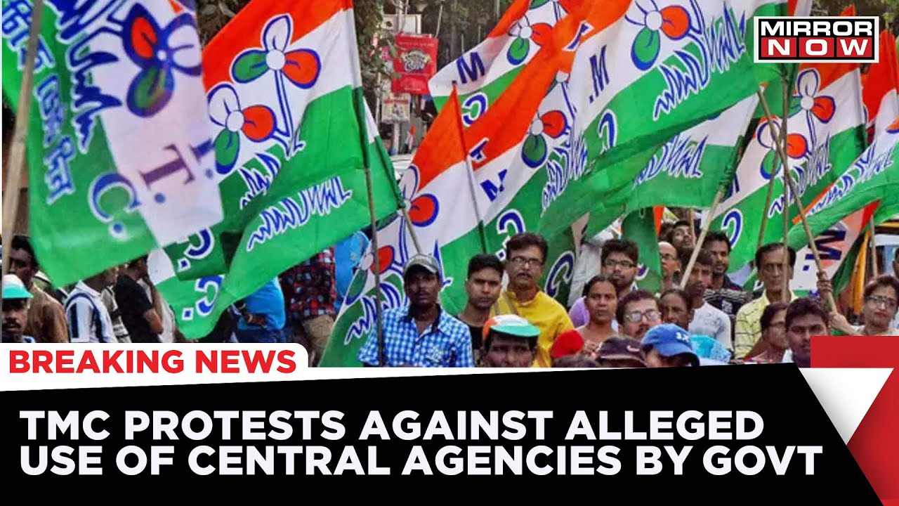 TMC Protest In Kolkata Against Alleged Use Of Central Agencies By Government