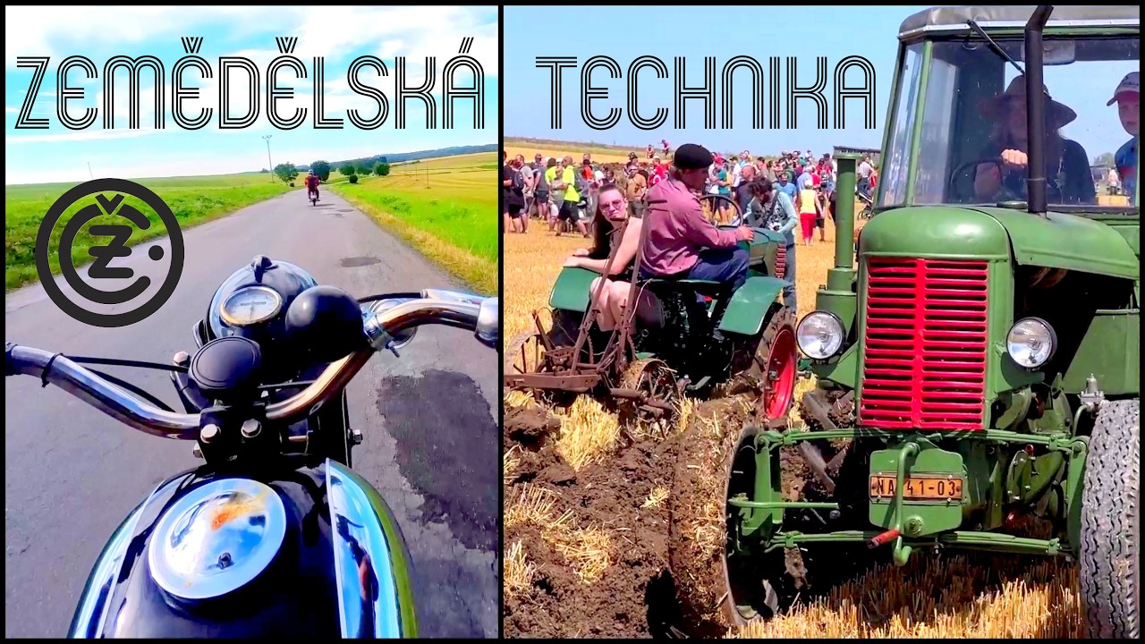 Zemědělská technika Houdkovice 2024 (jízda ČZ 125)