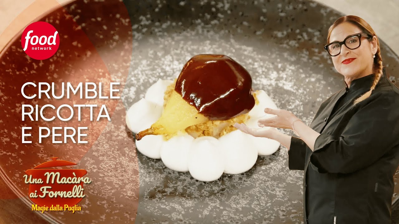 Crumble Ricotta e Pere | Le #ricette della Macara ai fornelli