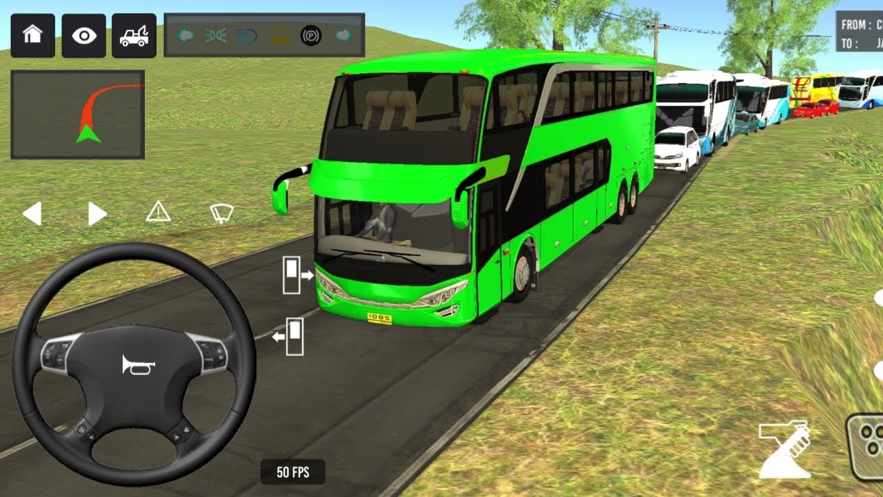 BUS simulator indonesia ll new euro coach bus simulator indonesia ll new euro trock bus #bus #gaming
