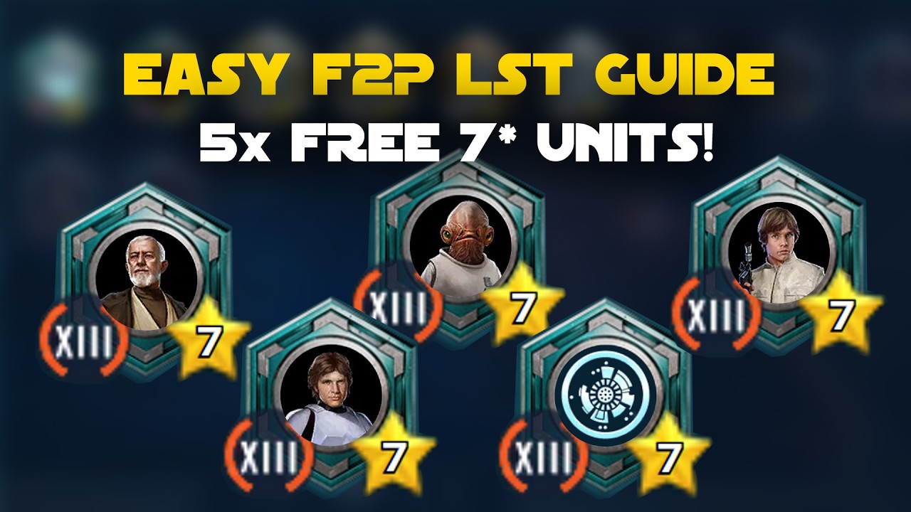 Easy LST Quest Guide - FREE G13 Ben, STH, Ackbar, CLS and Droid Lightspeed Tokens!  | SWGOH