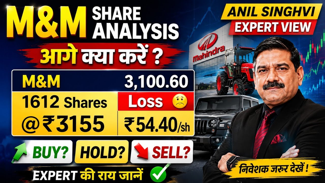M&M Share Analysis With Anil Singhvi | What To Do With Mahindra Shares? Buy, Sell Or Hold?