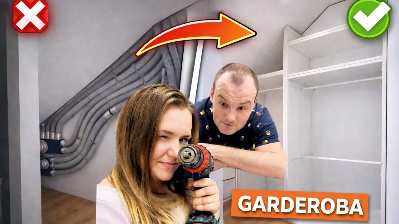 Jak Zbudowaliśmy Garderobę na Poddaszu | IKEA Hack - zr&oacute;b to sam🔨