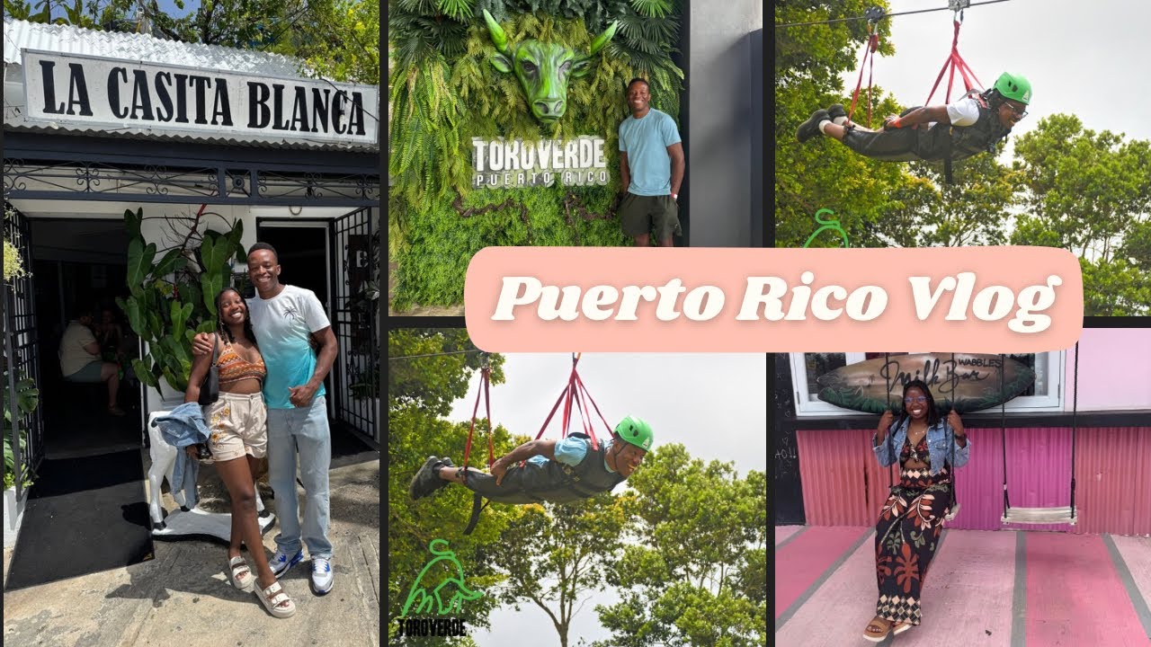PUERTO RICO ADVENTURES | Monster Zip Line, Best Food & SJU Airport Hotel