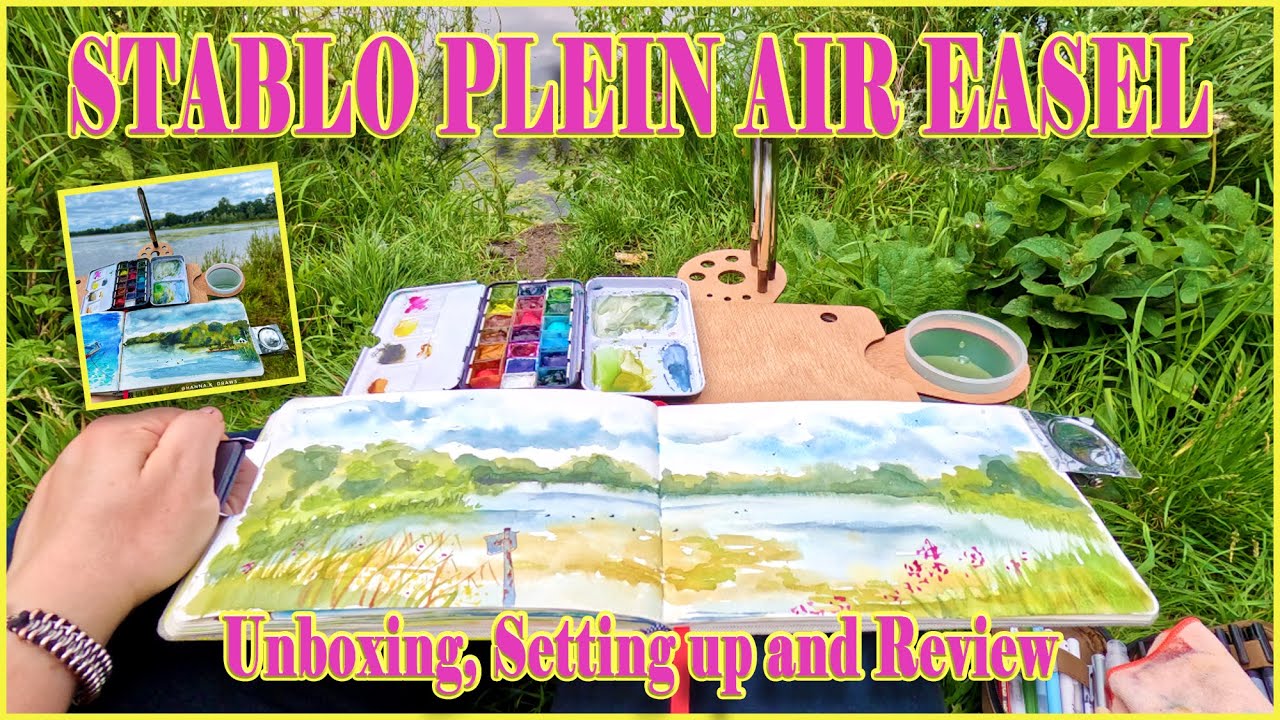 Stablo plein air easel unboxing, setting up and review #stablo #pleinair #unboxing