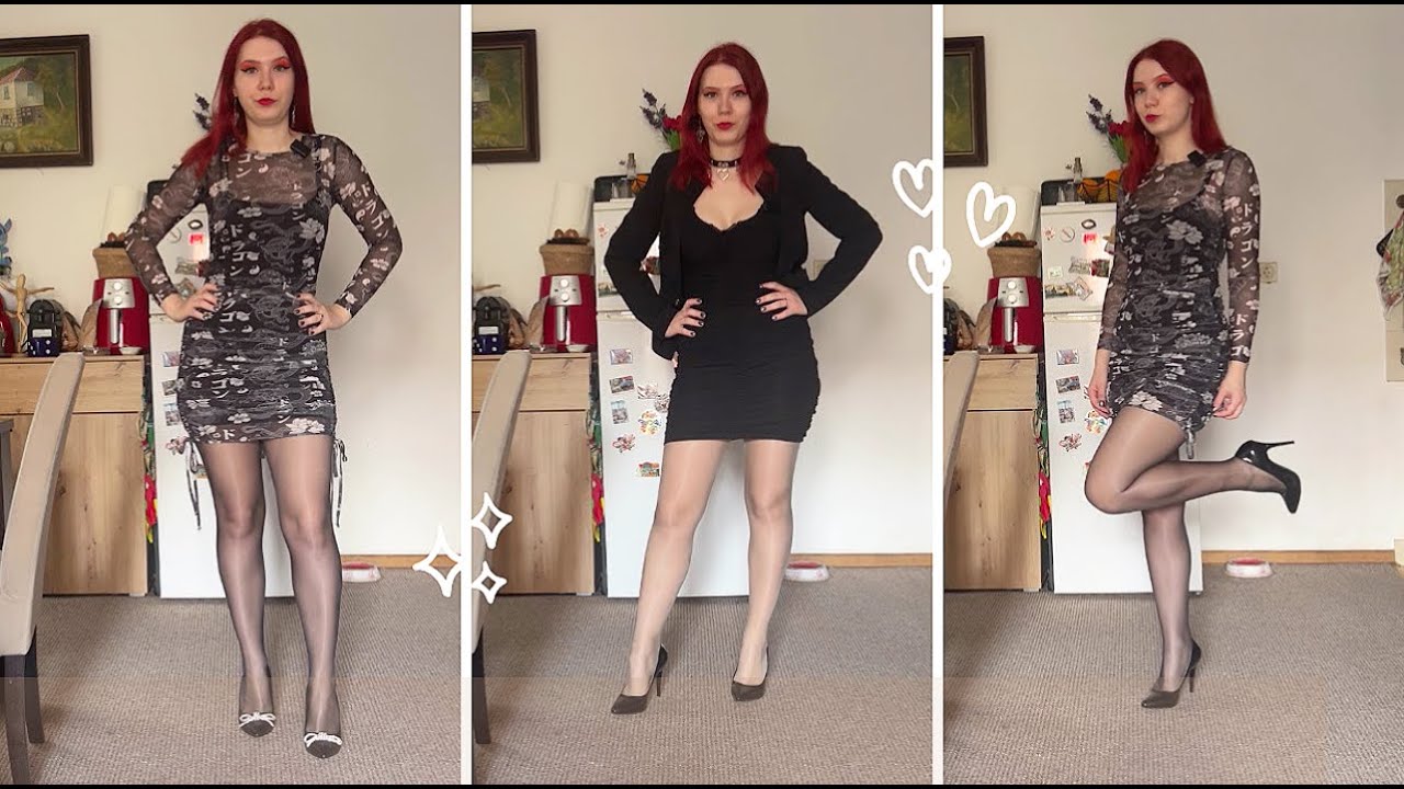 Примеряю разные обтягивающие платья 🖤 ✨