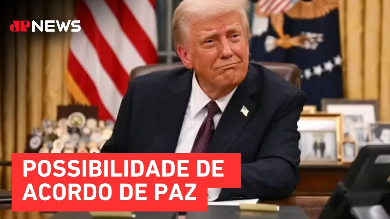 Trump fala em possíveis “boas notícias” sobre guerra entre Rússia e Ucrânia