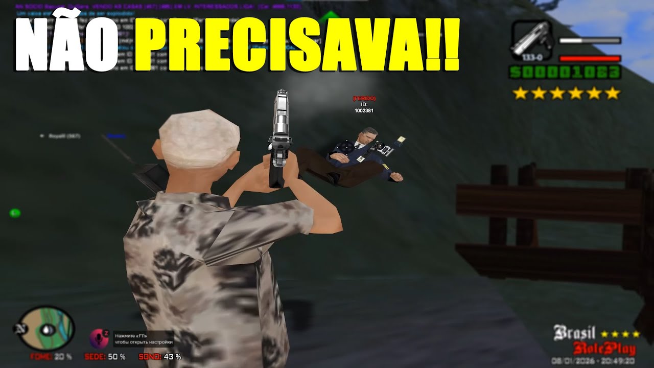 FUI EMOCIONADO NESSE PVP NO BRASIL ROLEPLAY - GTA SAMP RP