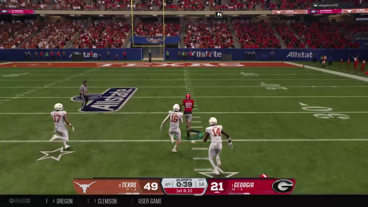 26 texas vs uga  offs season 5